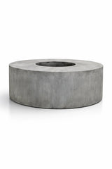 Seating Circle Sitzhocker & Pflanzkübel Grau aus Fiberstone – freigestellt