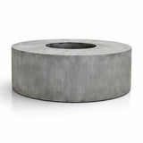 Seating Circle Sitzhocker & Pflanzkübel Grau aus Fiberstone – freigestellt