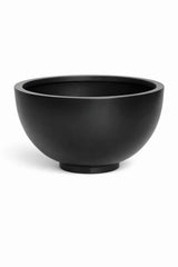 Peter Pflanzschale Schwarz aus Fiberstone – flache Schale freigestellt