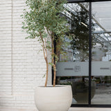 Jumbo Orb Pflanzkübel Grey Washed aus Fiberstone – Größe S1