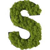 Islandmoos Piktogramm Buchstabe Finestgreen 