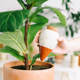 Olla Keramik Gekörntes Weiß – Natürliche Tröpfchenbewässerung - Finestgreen