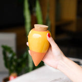 Keramik Olla Senfgelb – Tröpfchenbewässerung für Garten und Hochbeet