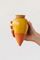 Keramik Olla Senfgelb – Tröpfchenbewässerung für Garten und Hochbeet