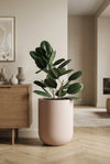 Blumentopf Zenith Puderrosa aus Fiberglas