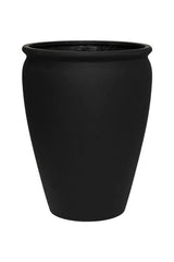 Artemis Pflanzkübel Schwarz aus Fiberstone – freigestellt [mc]