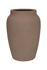 Hera Pflanzkübel Taupe aus Fiberstone – freigestellt