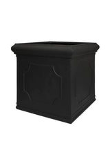 Jumbo Classic Pflanzkübel Schwarz aus Fiberstone – kleinere Ausführung freigestellt [mc]