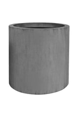 Jumbo Max Pflanzkübel Grau aus Fiberstone – Seitenansicht freigestellt [mc]
