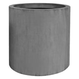 Jumbo Max Pflanzkübel Grau aus Fiberstone – Seitenansicht freigestellt [mc]