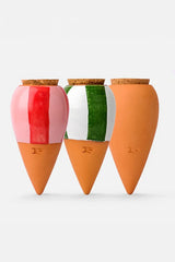 Trio Mini Ollas – Gestreift 3er-Set Keramik - Finestgreen