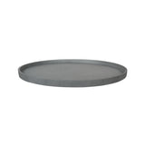Runde graue Untersetzer aus Keramik von Pottery Pots, ideal für Tische und zum Schutz vor Kratzern und Flecken. [mc]