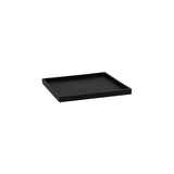 Black Pottery Pots coaster block with a sleek design, suitable for protecting surfaces from hot or cold items.