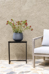 Mini Pax Pflanzkübel Grau aus Fiberstone – kleiner runder Kübel