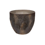 Pottery Pots Jesslyn Oyster Imperial Braun, showcasing a textured brown oyster planter with a sleek design.