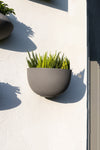 Wandpflanzschale Wally Peter Grau aus Fiberstone