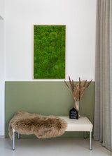 Moosbild Ballenmoos 100x60 cm Finestgreen 