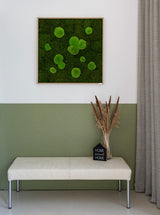 Moosbild Wald- und Ballenmoos 80x80 cm Finestgreen 